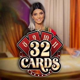 32 Cards online game logo by Ezugi on orbitbet.gr